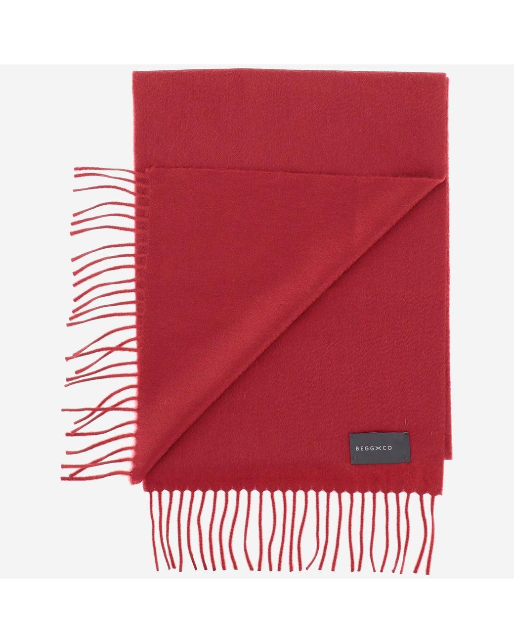 Alex Begg Red Cashmere Scarf for men