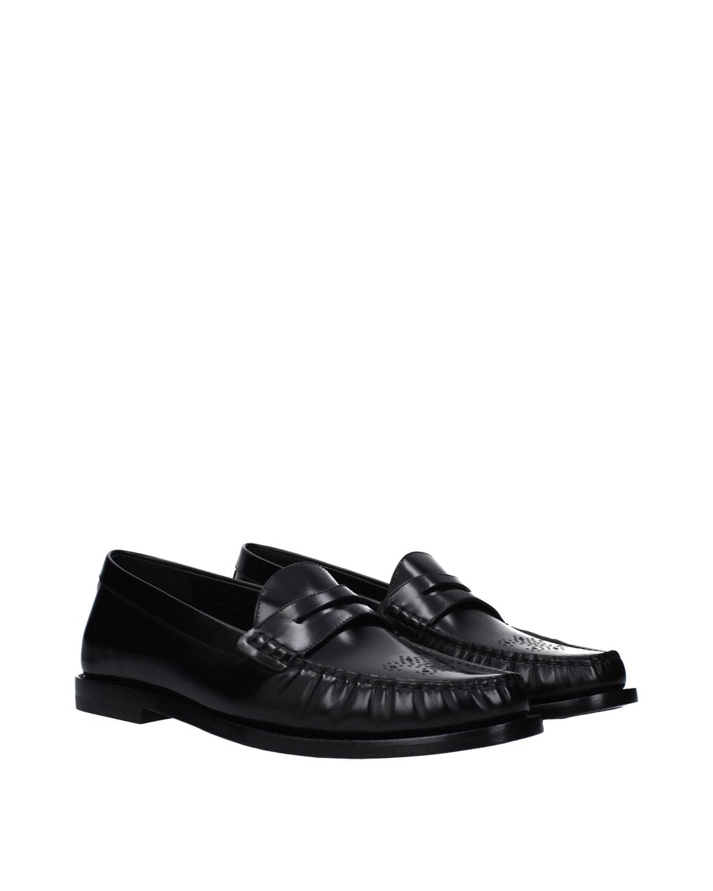Céline Black Mocassini Uomo Pelle Nero