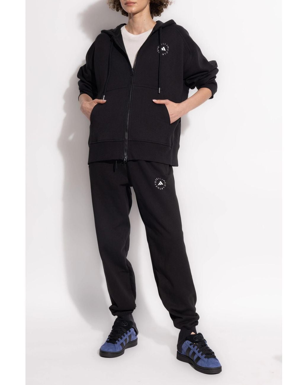 Adidas By Stella McCartney Blue A Smc Fz Hoodie