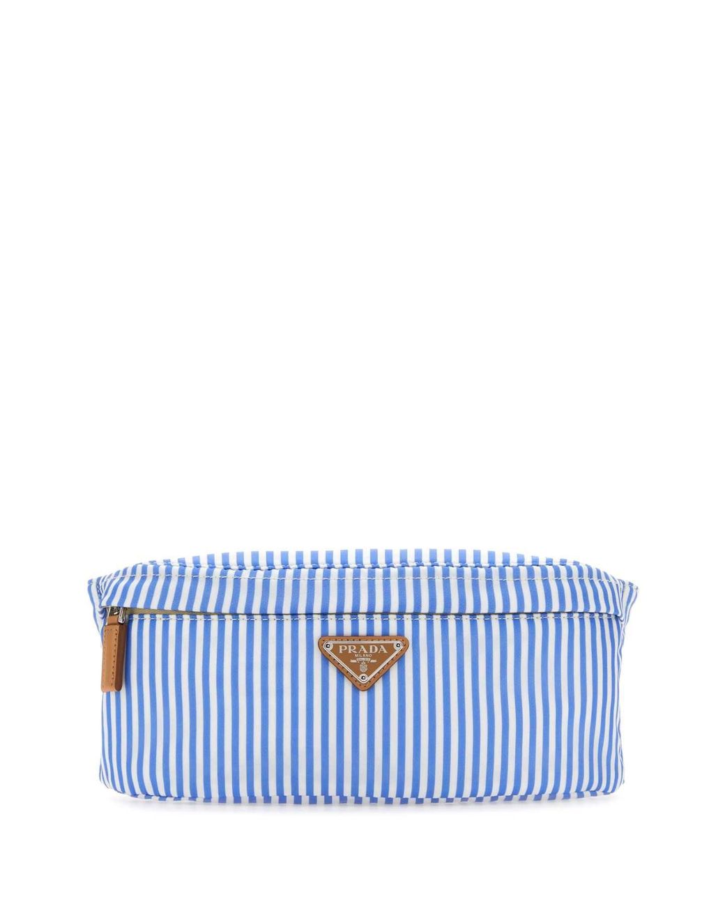 Prada Blue Printed Re-Nylon Belt Bag for men