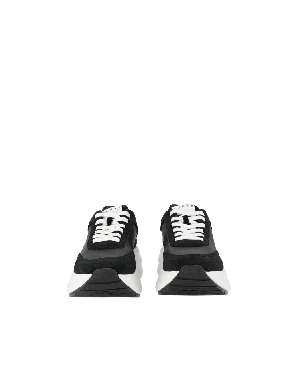 Hogan White H696 Smooth Textured Low-Top Sneakers