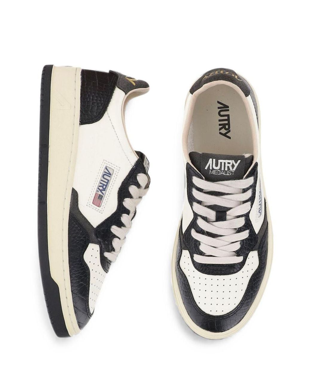 Autry White Medialist Low Sneakers