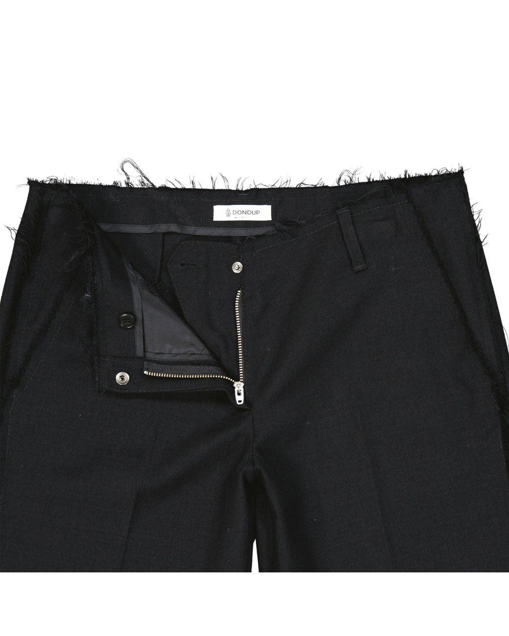 Dondup Black Virgin Wool Shorts