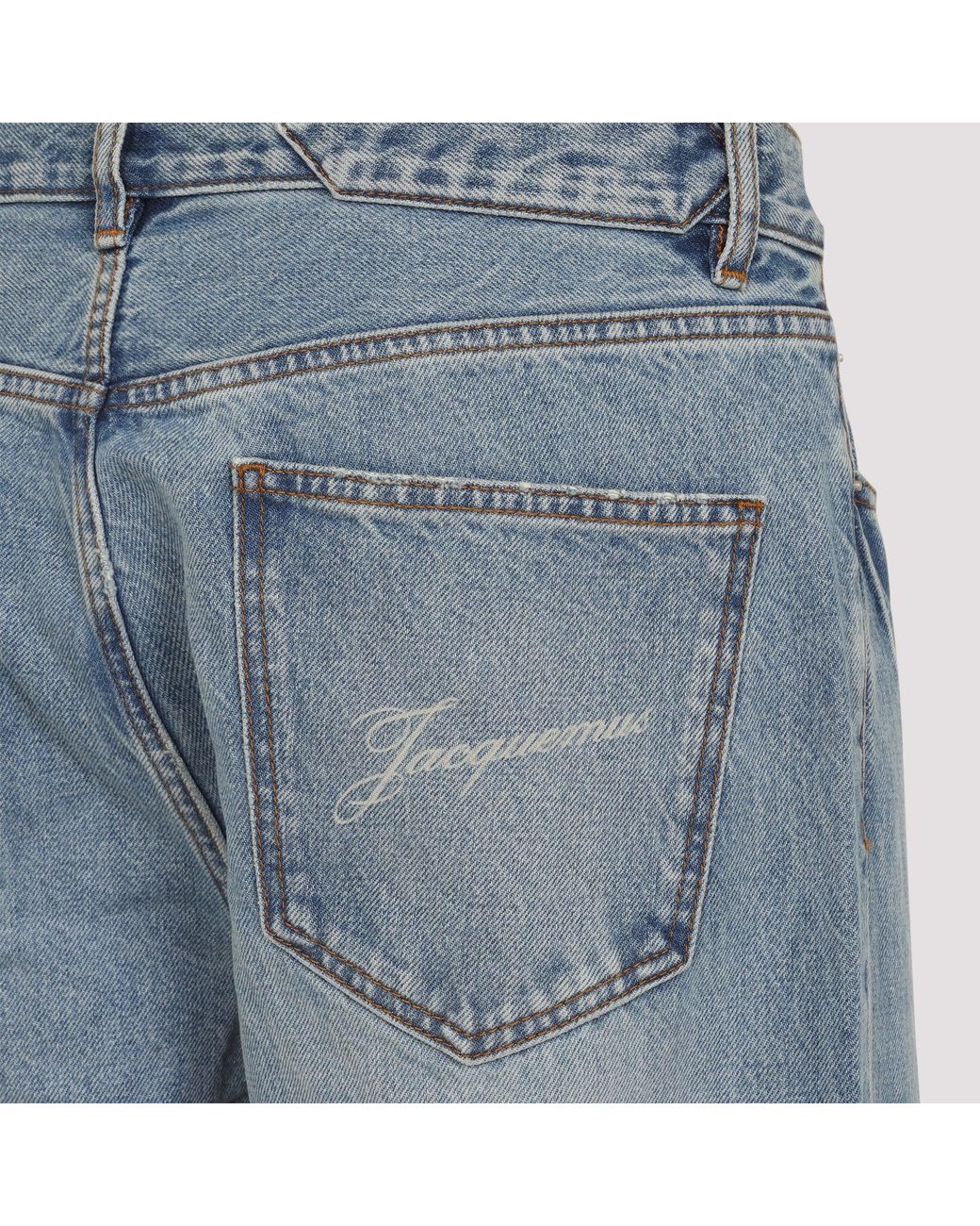 Jacquemus Blue Cotton Jeans