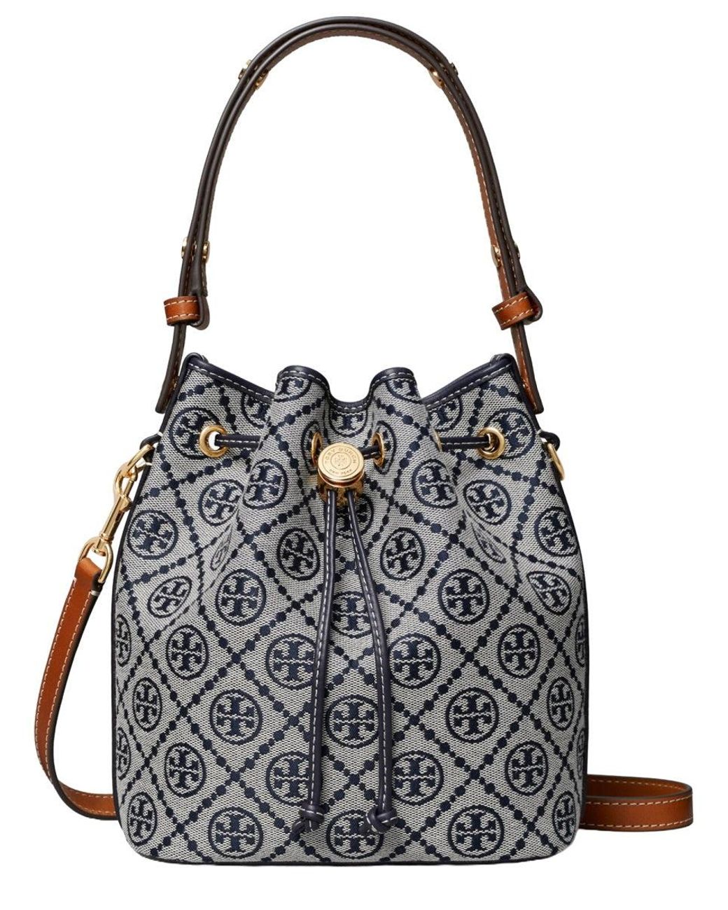 Tory Burch Black Tmonogram Bucket Bag