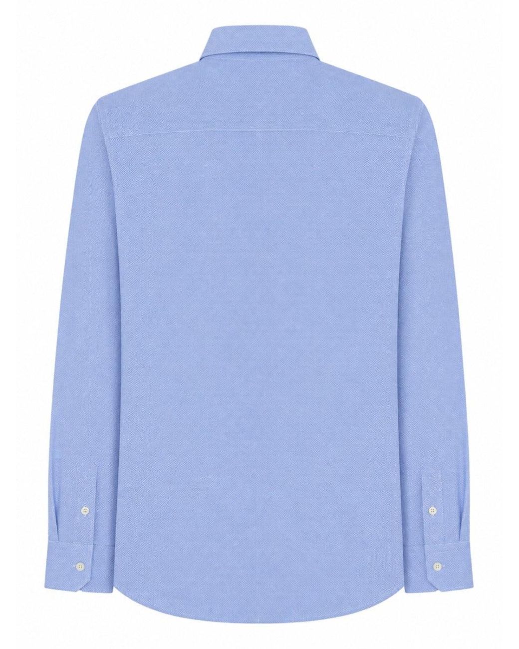 ARCHIVIUM BE UPDATED Blue Stylish Mini Shirt For Ss26 for men