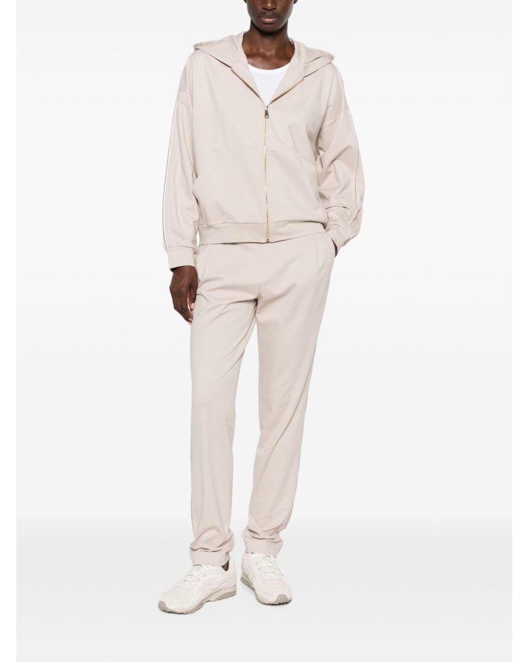Fabiana Filippi White Slim Fit Trousers