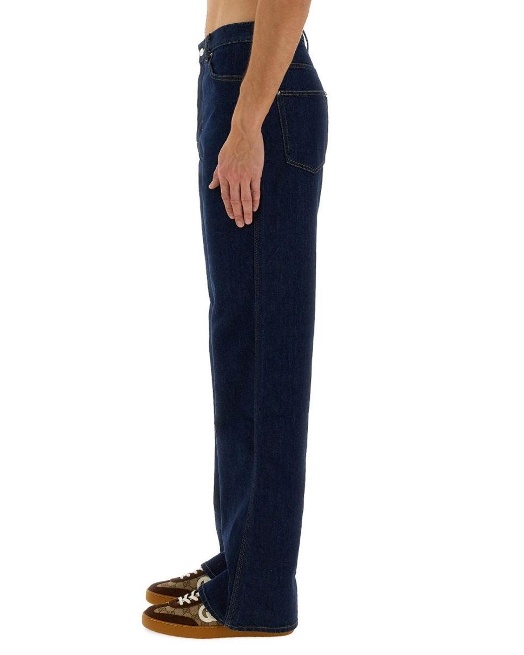 Gucci Blue Denim Pants for men