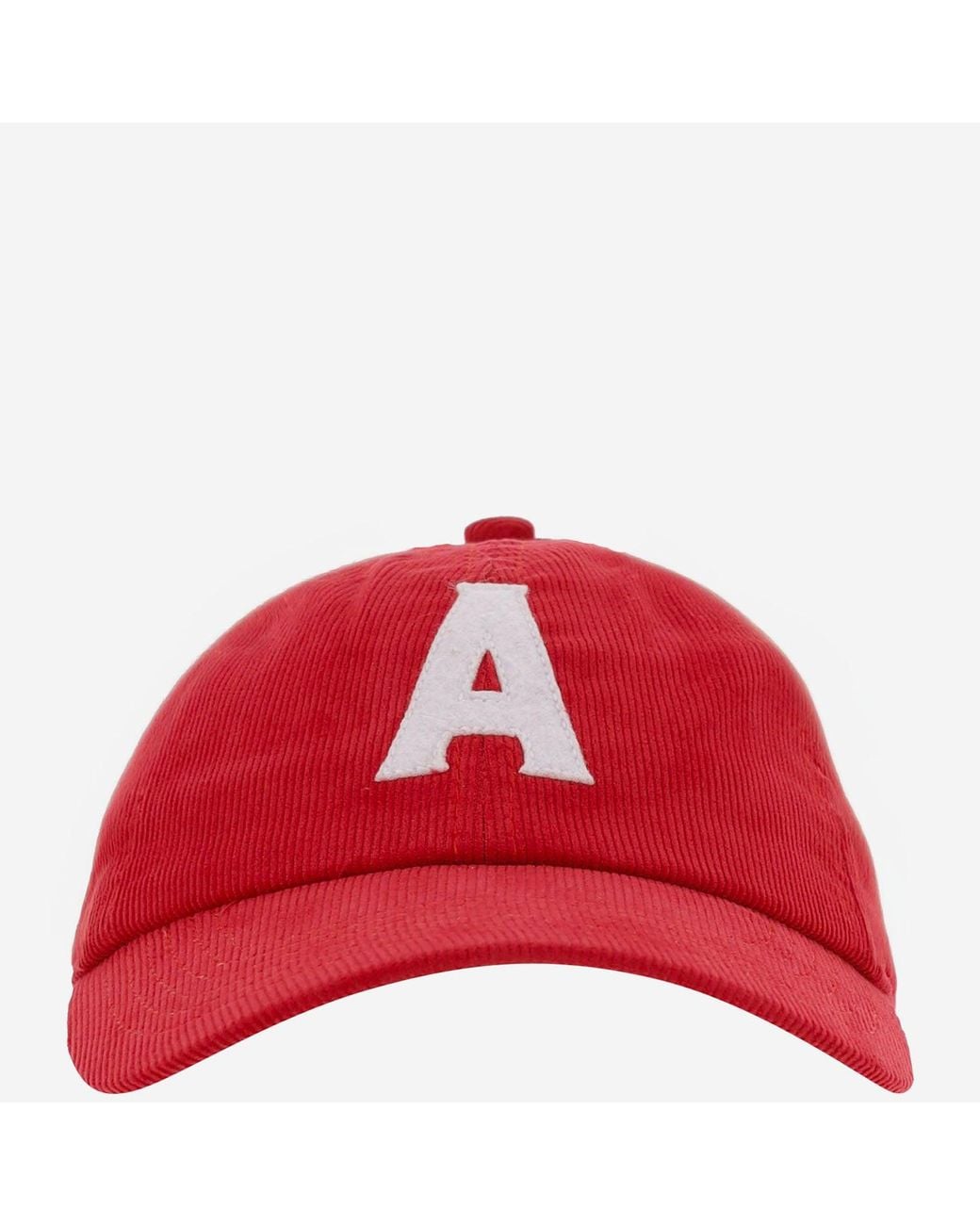 Autry Red Cotton Baseball Cap With Logo