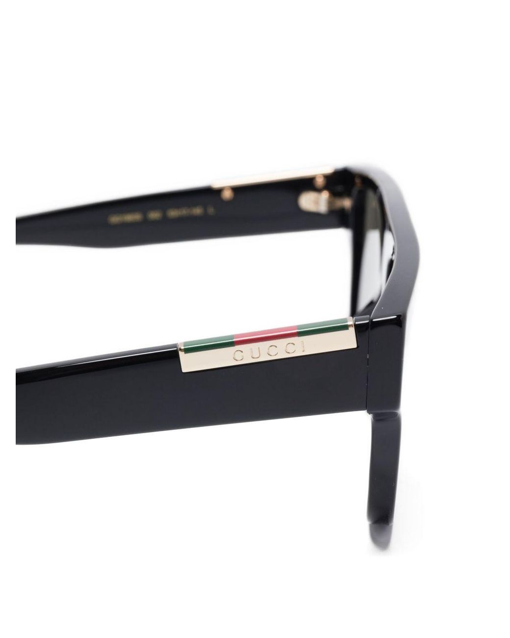 Gucci Gray Rectangular Shape Sunglasses