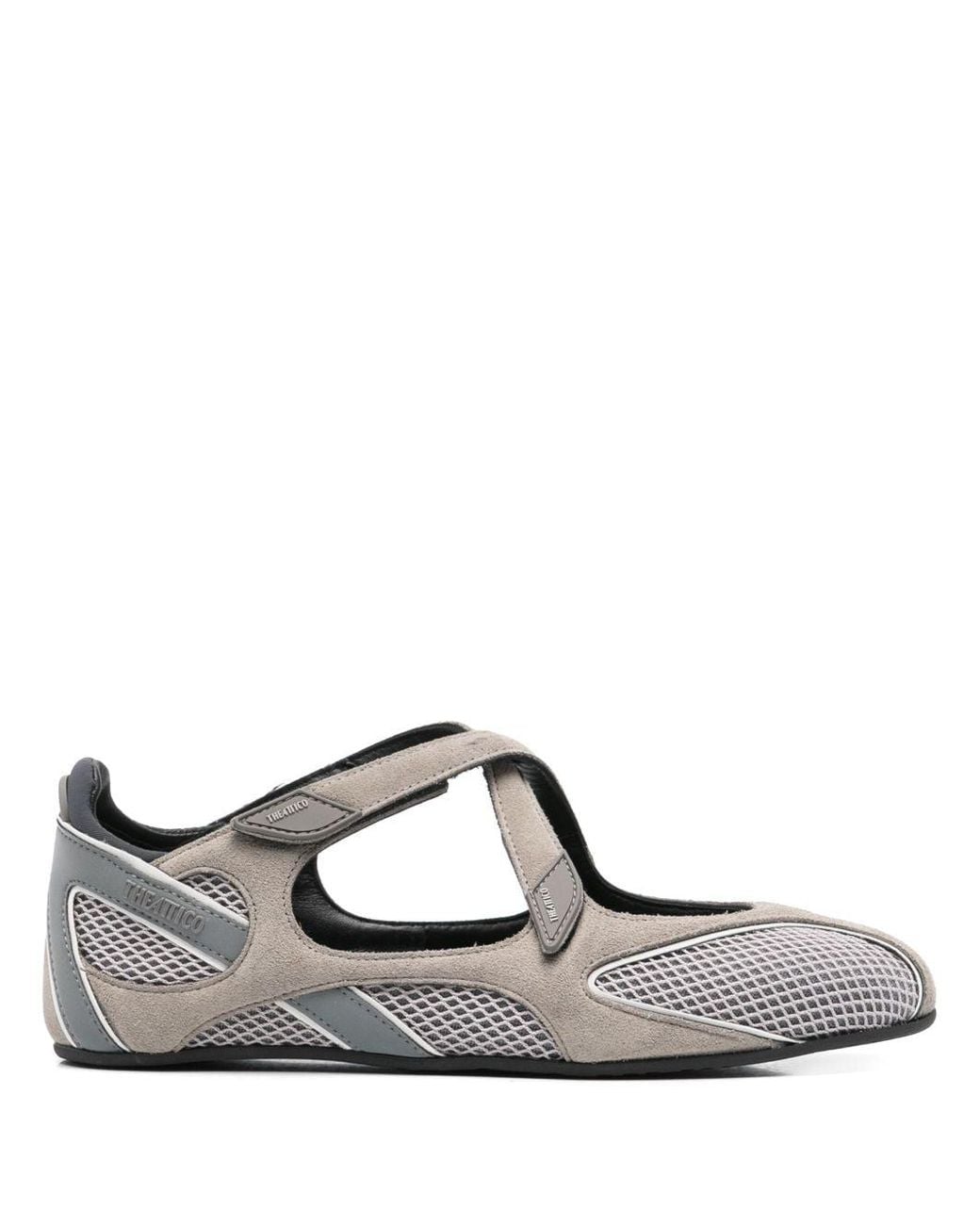 The Attico Gray Fllor 01 Ballet Flats