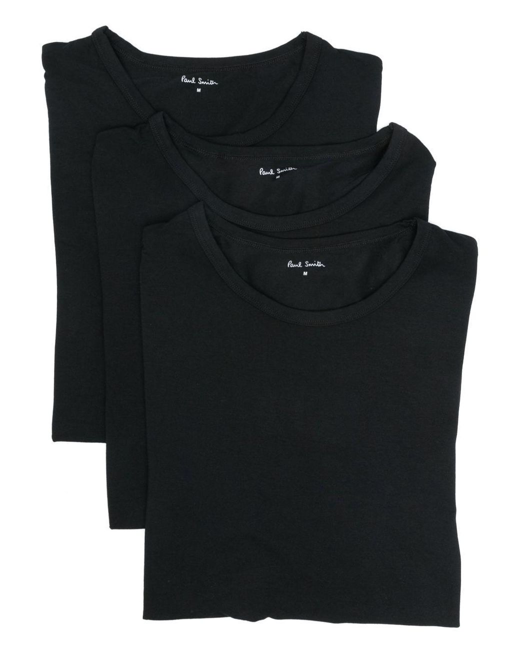 Paul Smith Black Logo T Shirt 3Pack