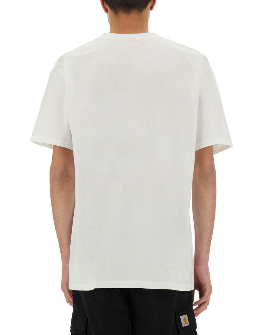 Obey White Logo Print T-shirt for men