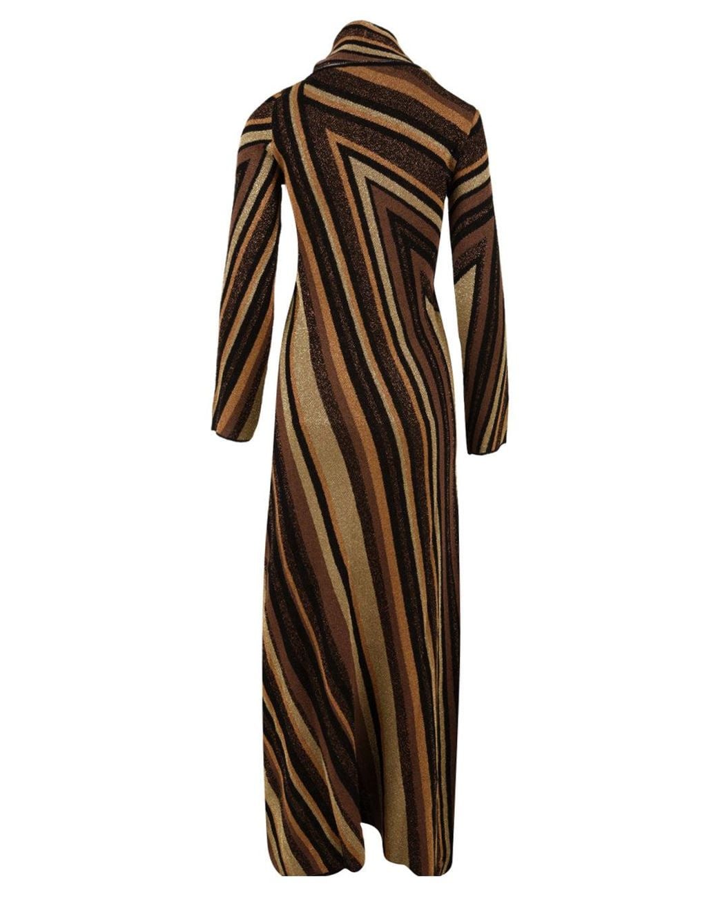 Akep Brown Dresses Multi Colour