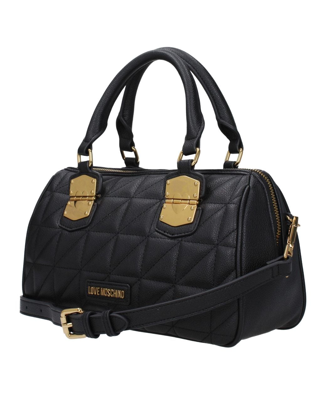 Love Moschino Black Borse A Mano Donna Poliuretano Nero