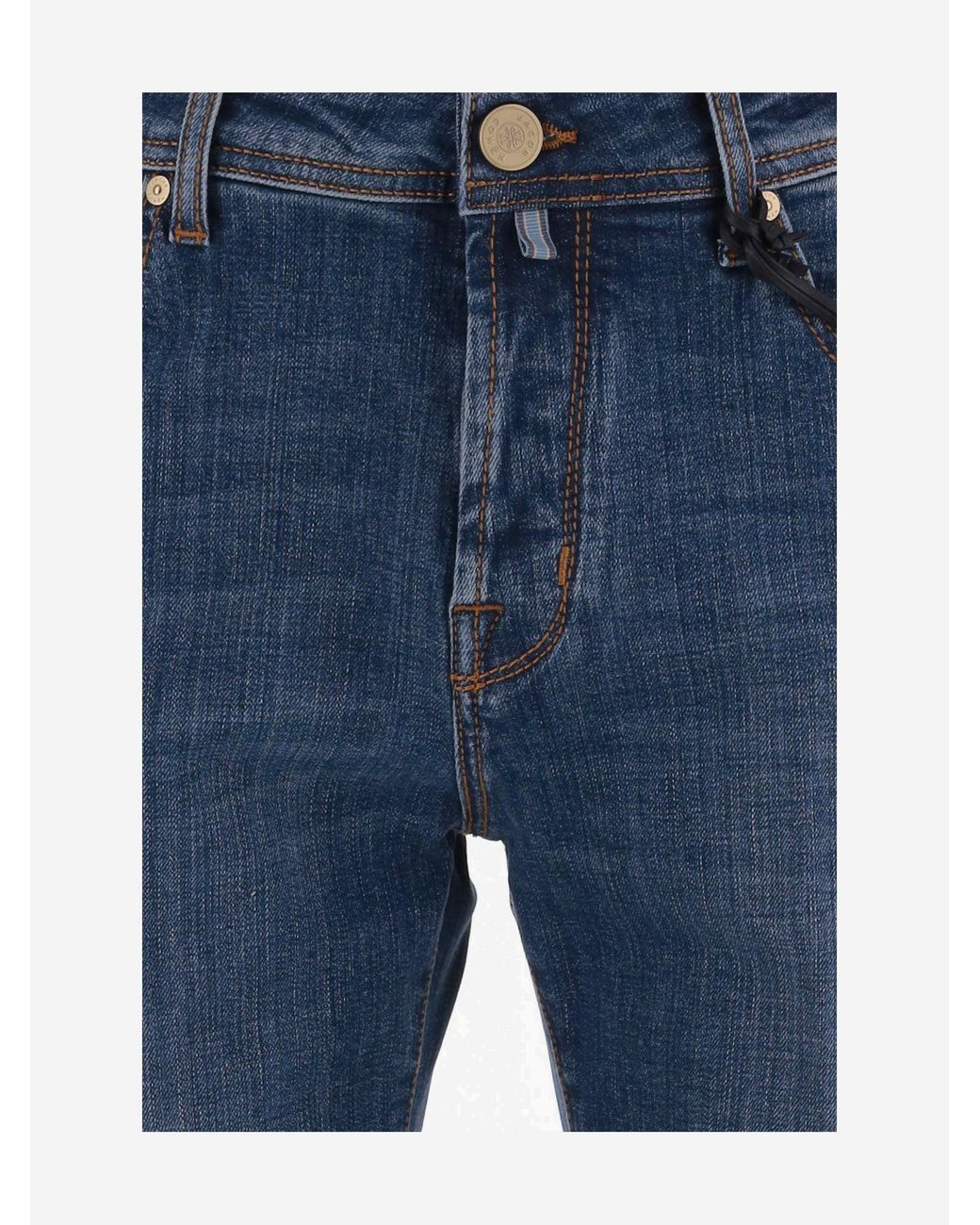 Jacob Cohen Blue Stretch Cotton Jeans