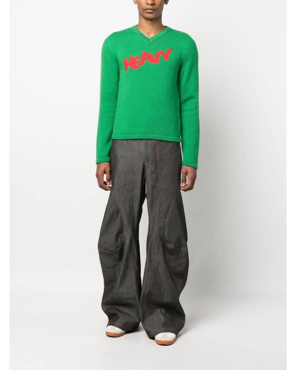 ERL Green Logo Sweater Knit
