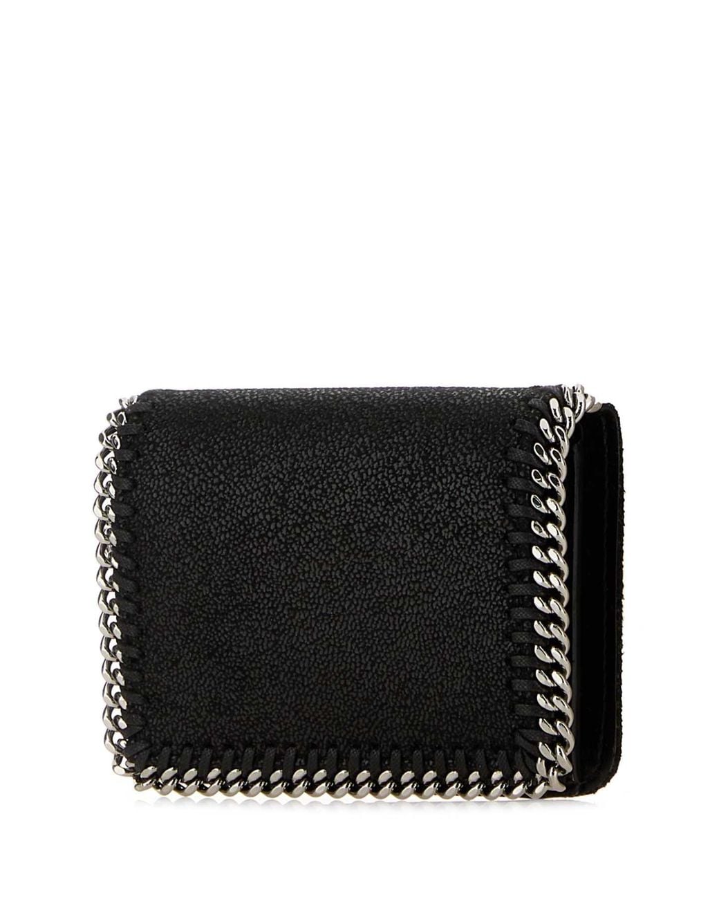 Stella McCartney Black Shaggy Deer Falabella Wallet