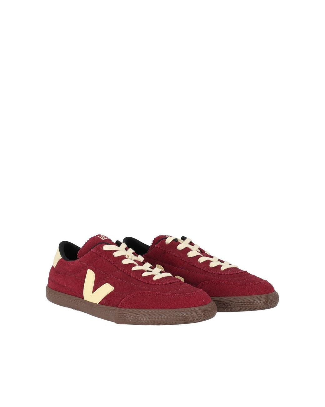 Veja Red Grenat Panenka Suede Low-Top Sneakers