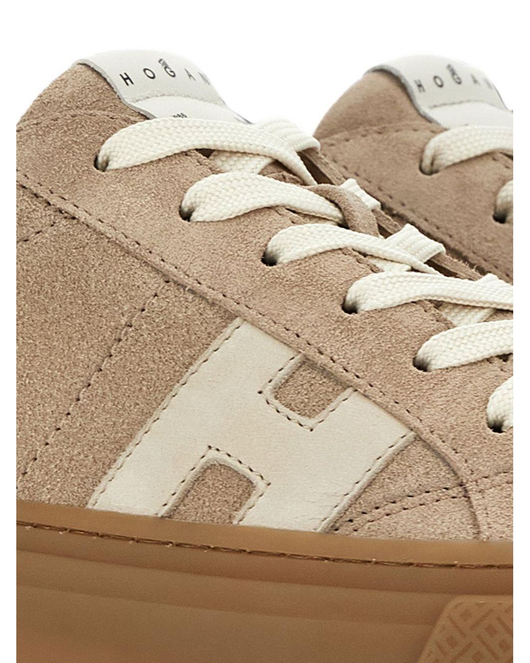Hogan Brown H705 Leather Sneakers