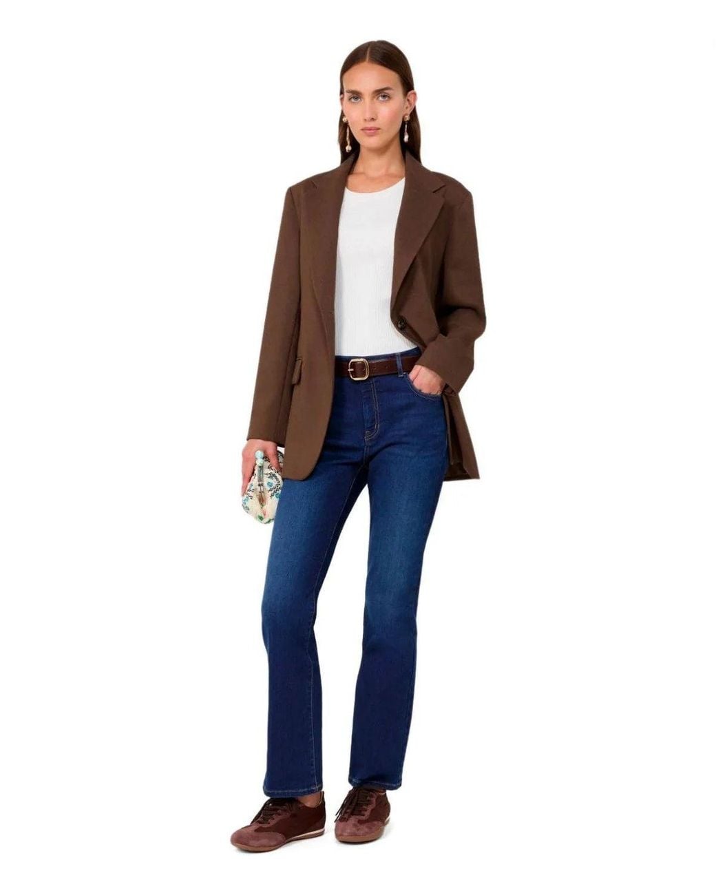 Weekend by Maxmara Brown Asta Single Breasted Blazer