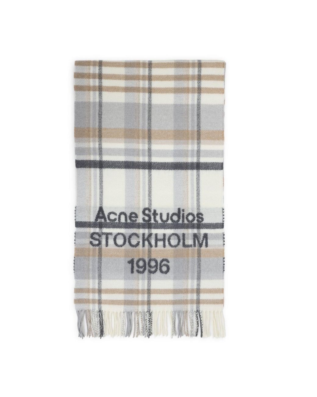 Acne Gray Ays Wool Scarf