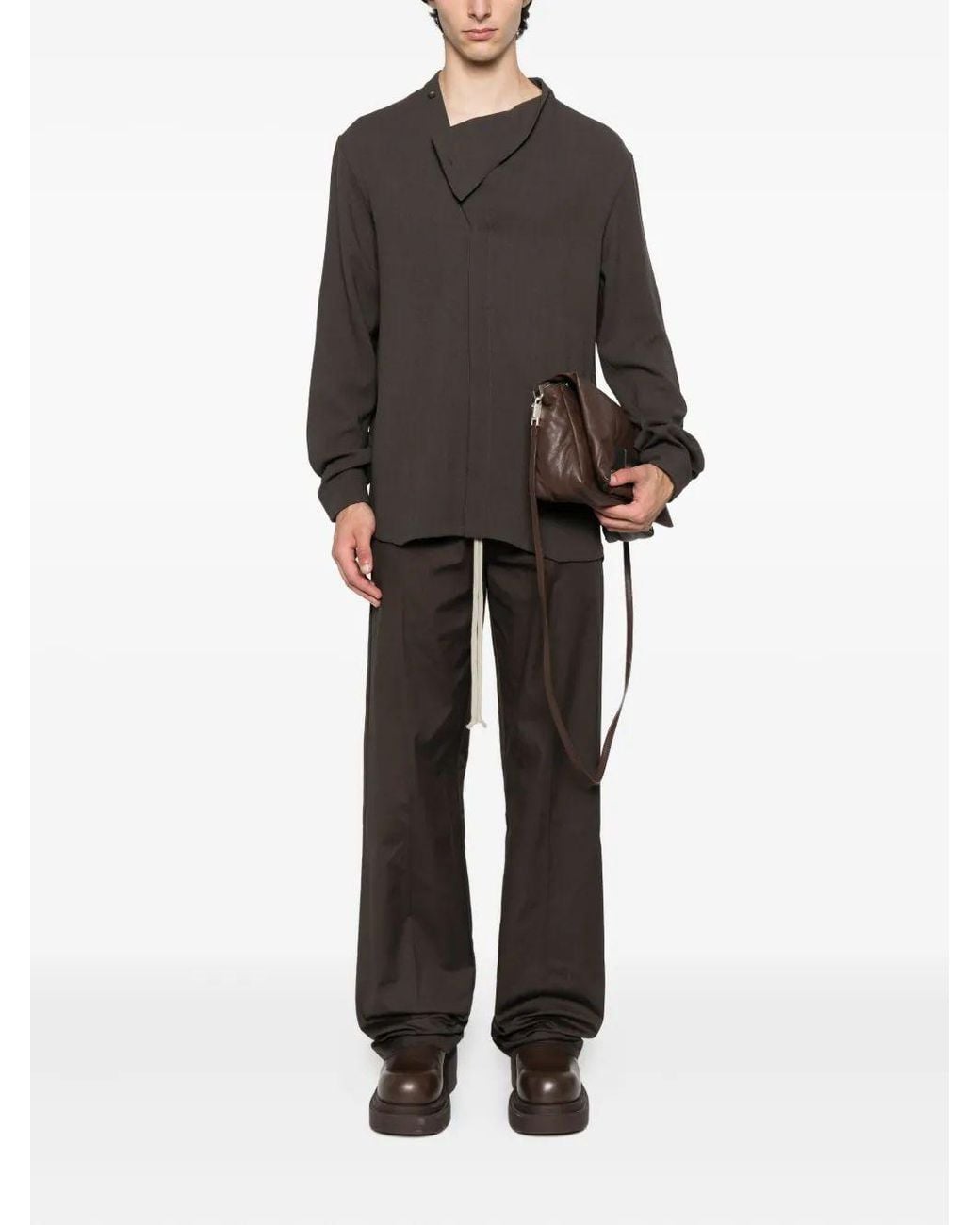 Rick Owens Black Dietrich Drawstring for men