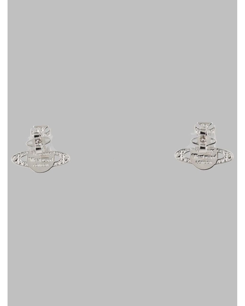 Vivienne Westwood Gray Earrings Carmela Orb