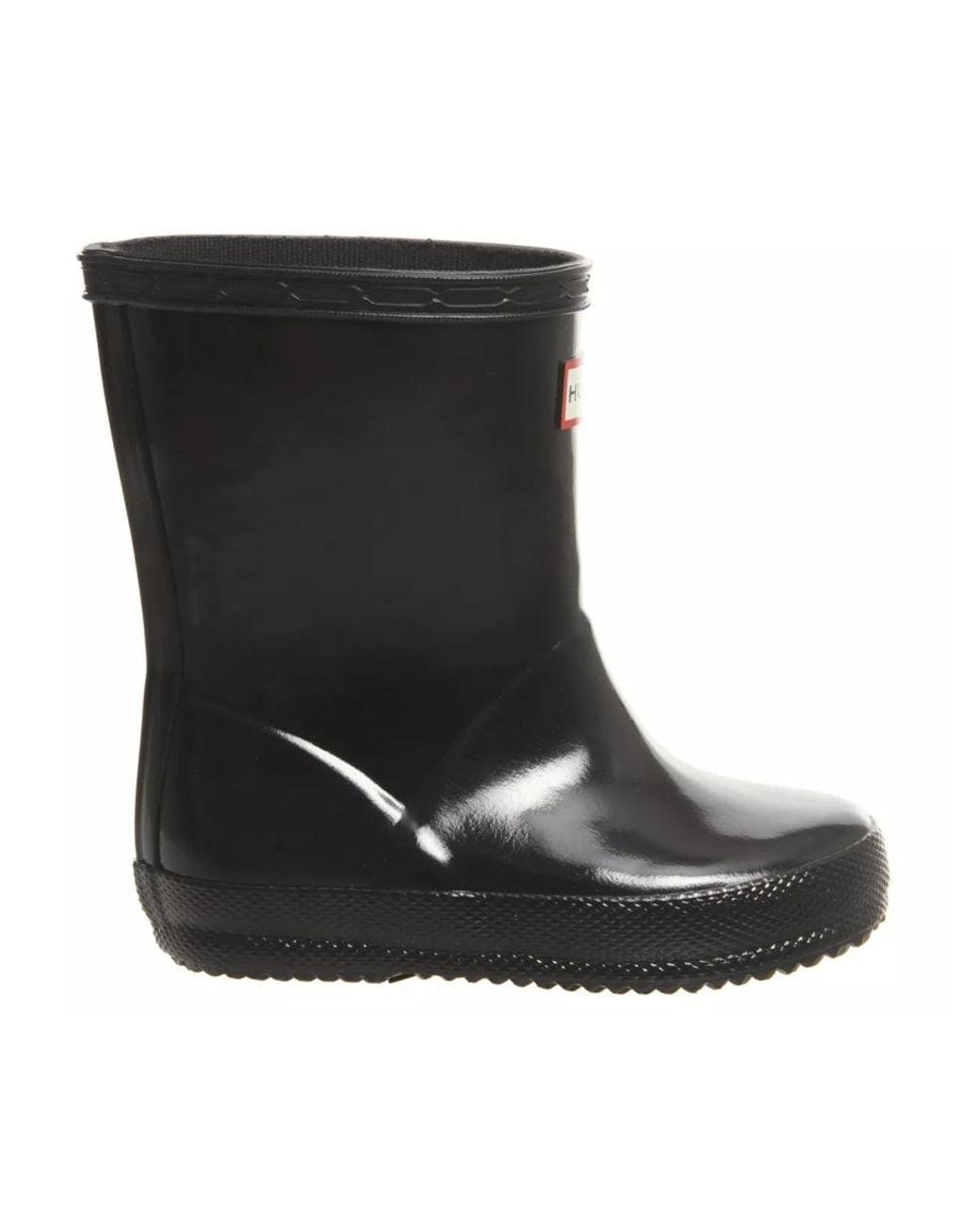 Hunter Black "First Classic Gloss" Boots