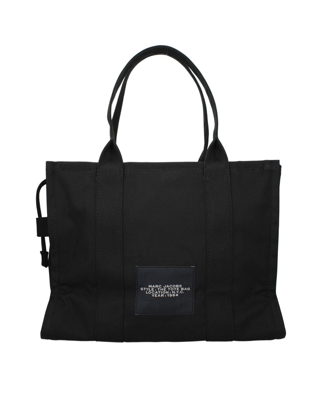 Marc Jacobs Black Borse A Spalla Tote Donna Tessuto Nero