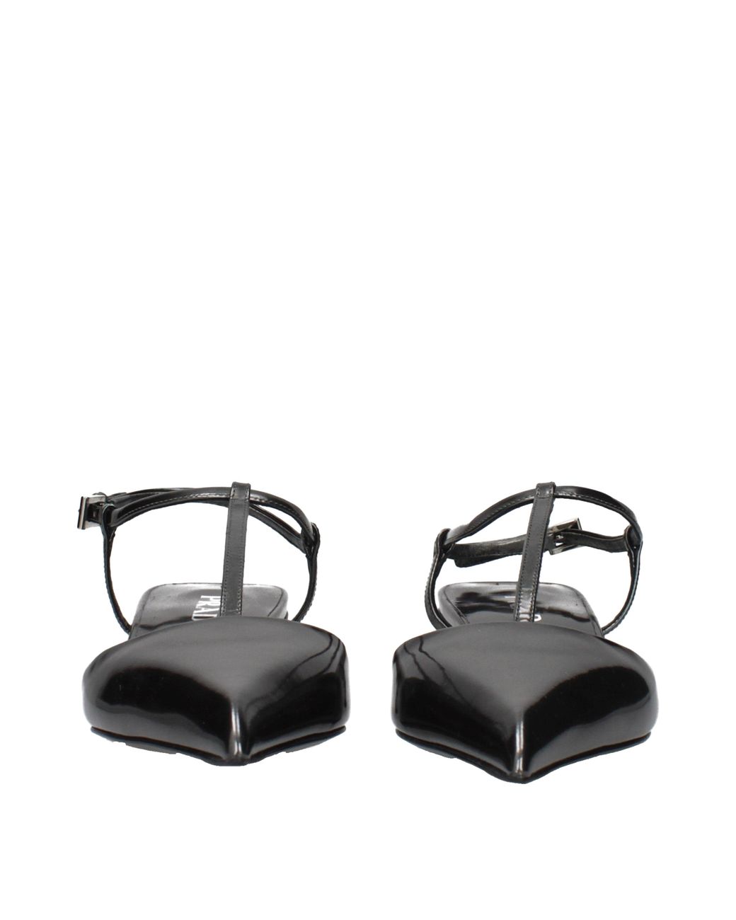 Prada Black Sandals/Anthracite Leather