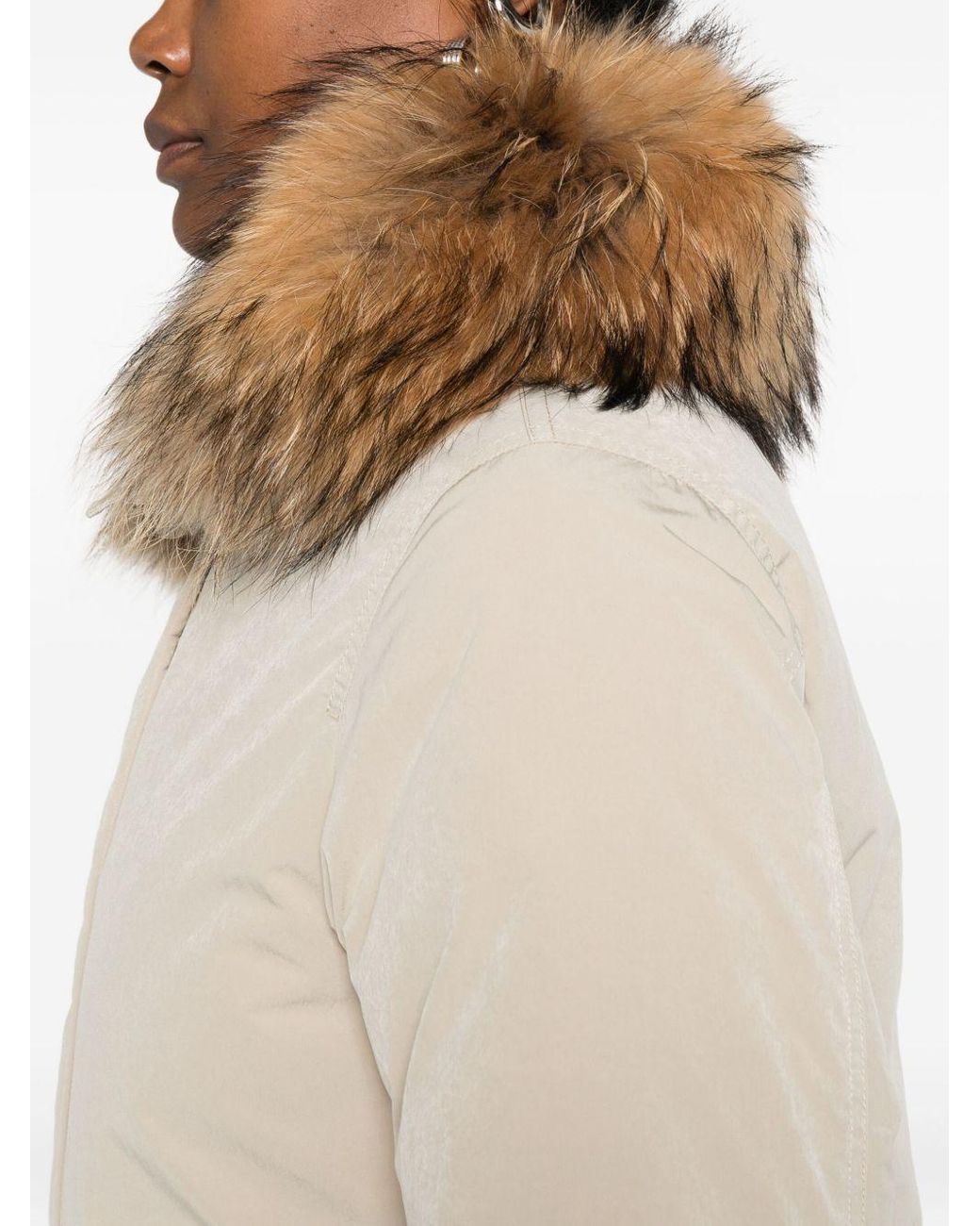Woolrich Natural Fur Trim Coat