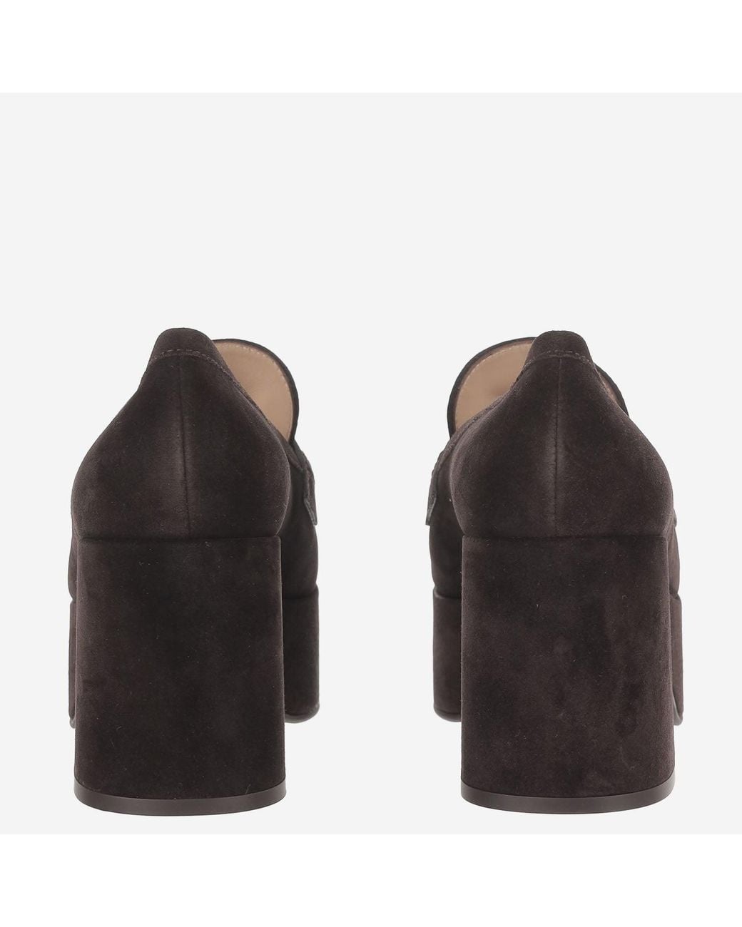 Gianvito Rossi Black Jenna Suede Loafers