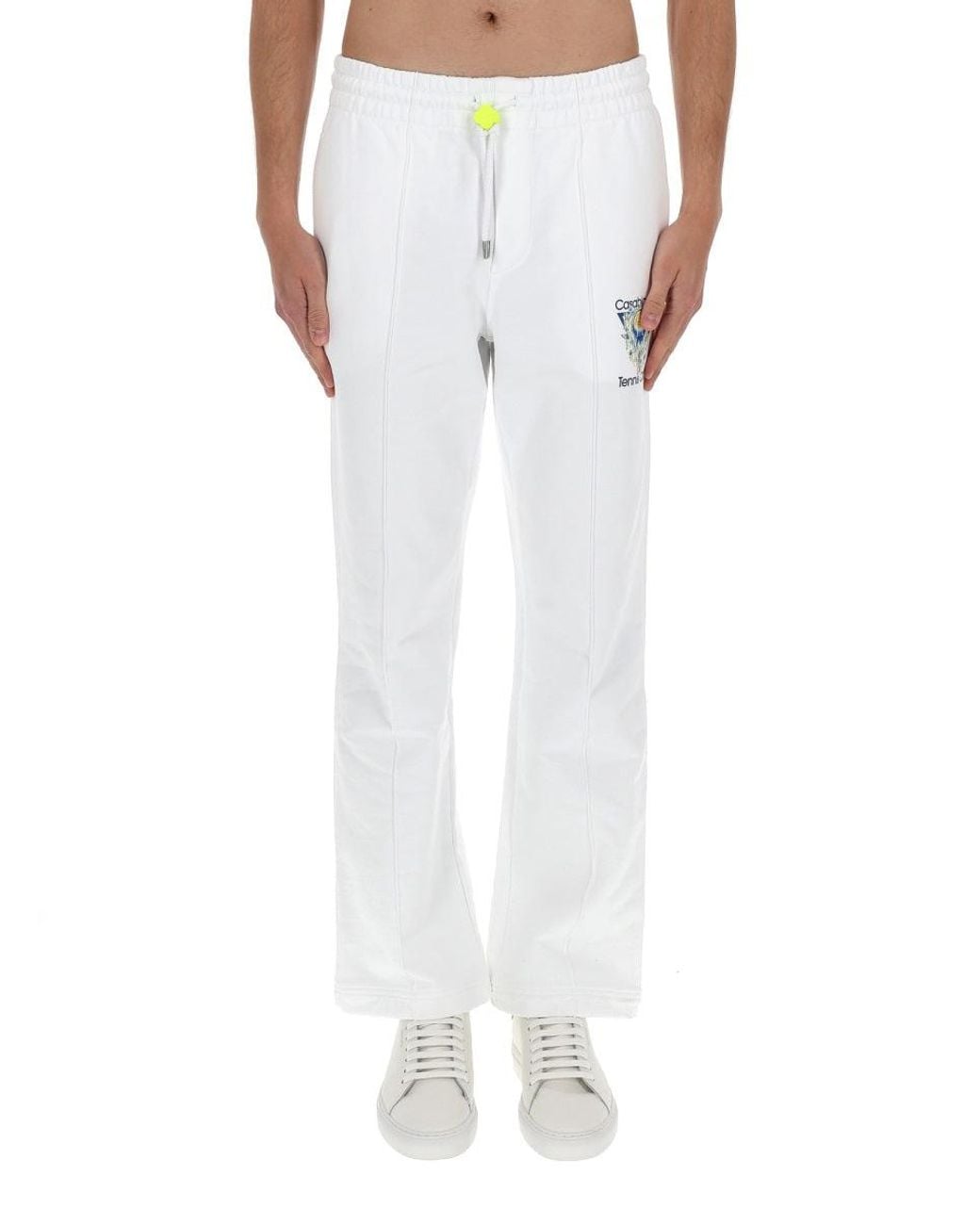Casablanca White Organic Cotton Trousers for men
