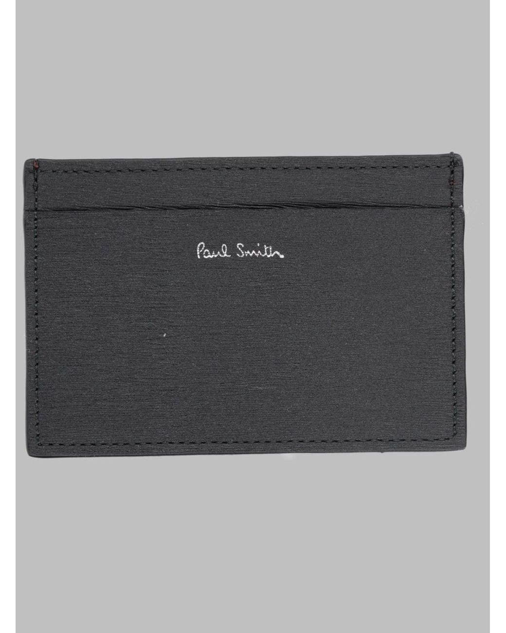 Paul Smith Red Leather Card Holder Cow Wallets & Purses