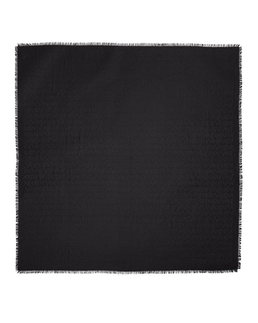 Saint Laurent Black Sciarpa Quadrata