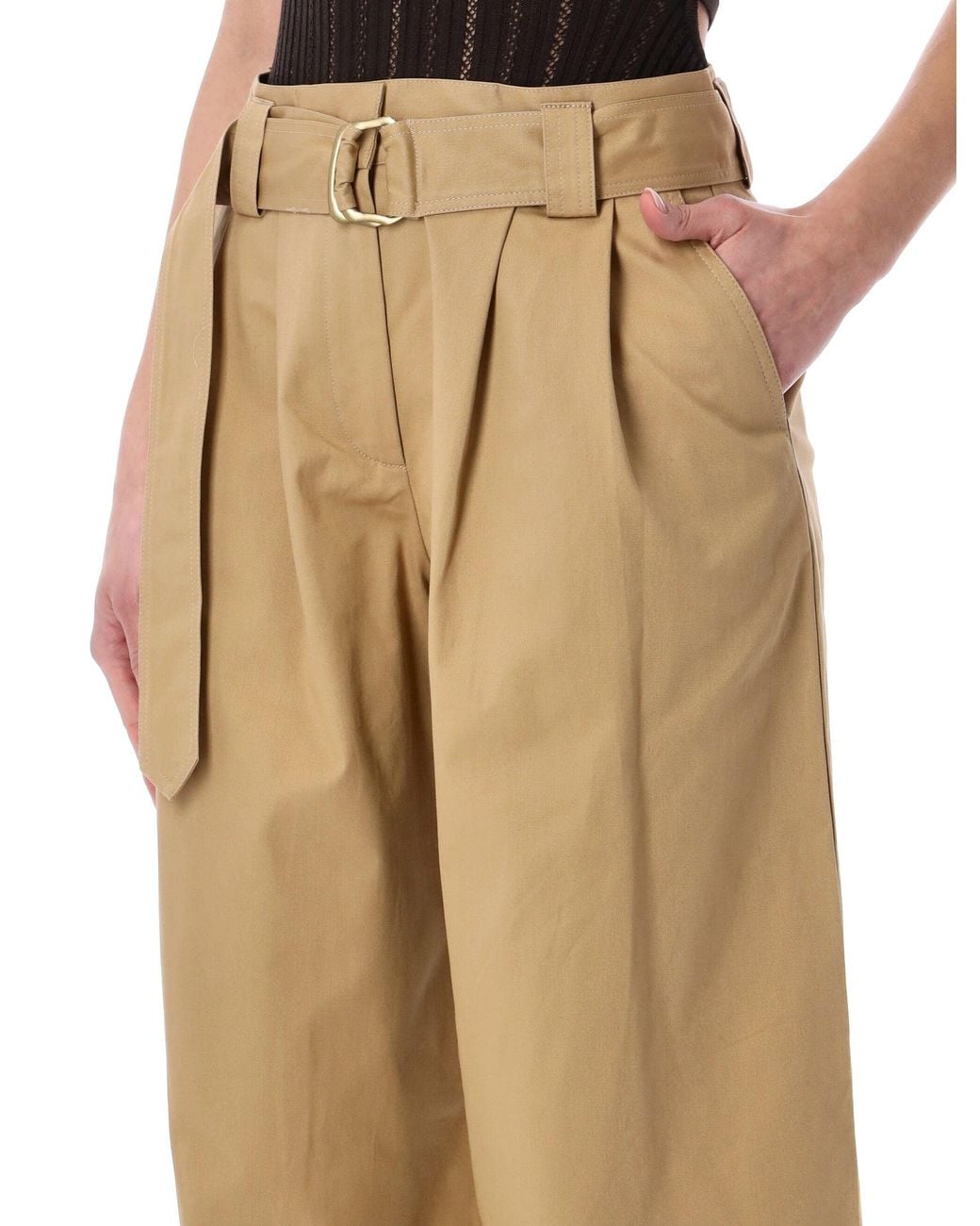 Sessun Natural Sessùn Riva High-Rise Pleated Trousers