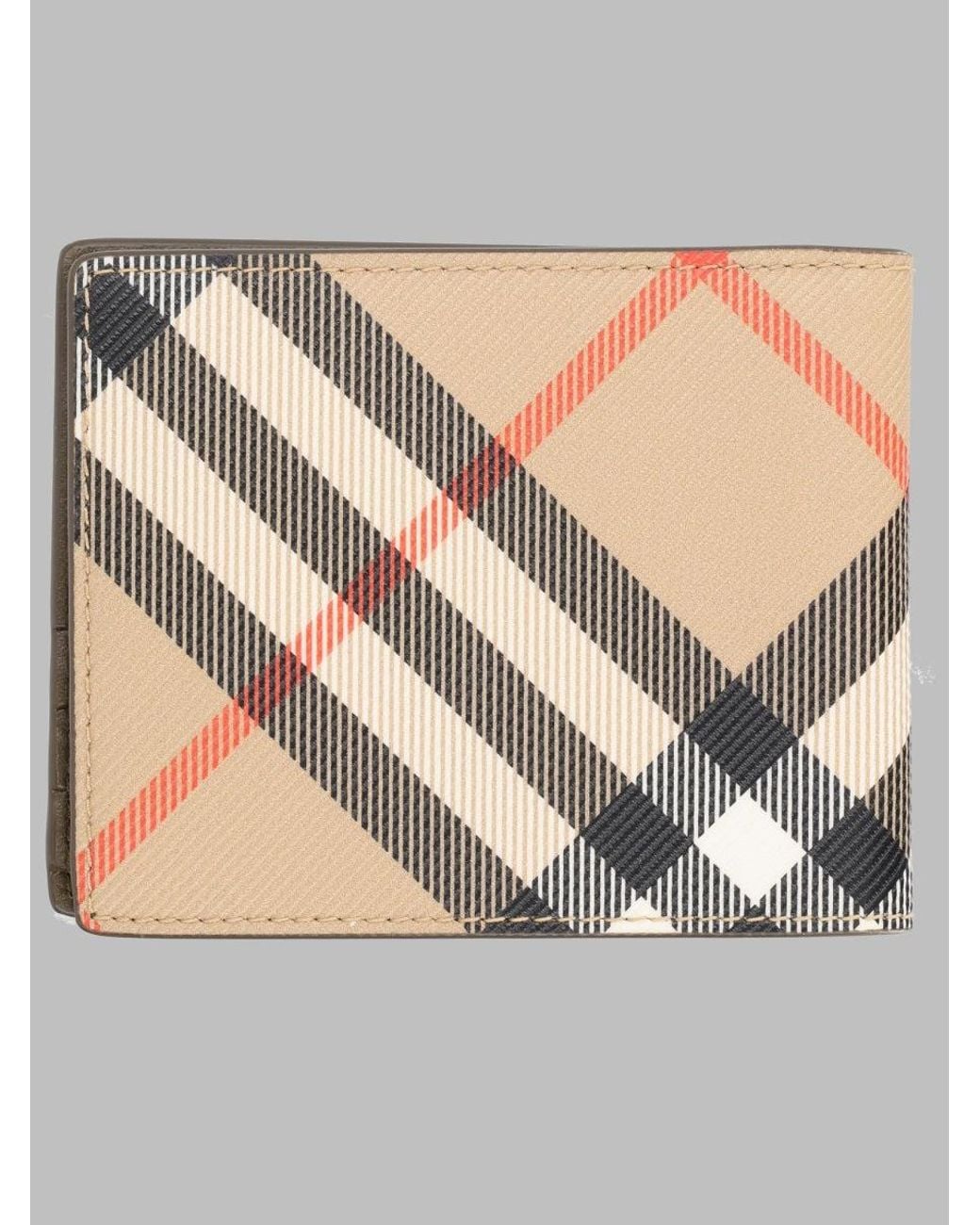Burberry Gray Textured Wallet for men