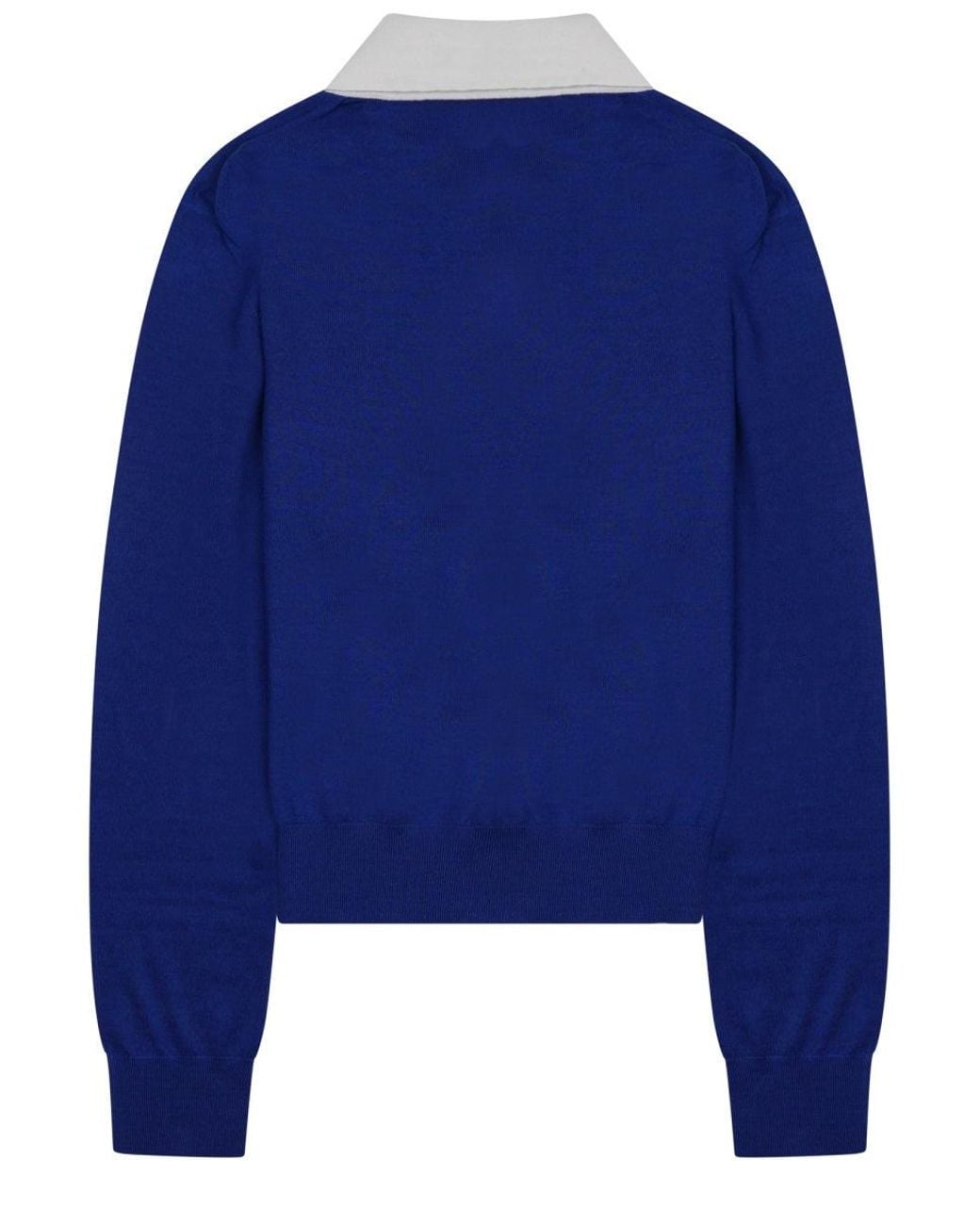 Céline Blue Cashmere-Silk Polo Sweater