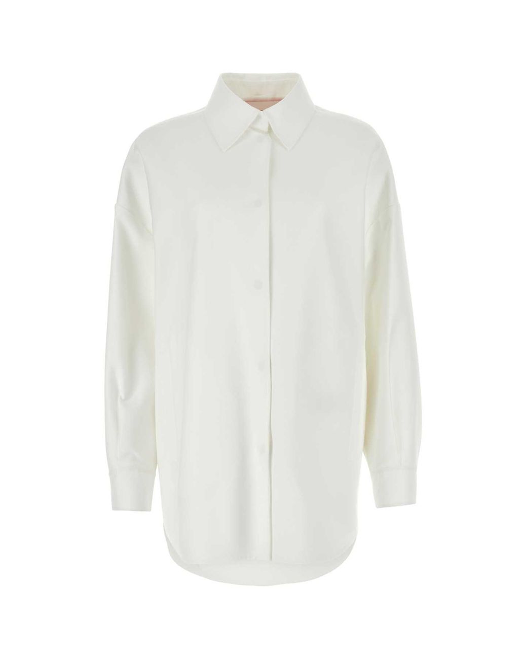 Valentino Garavani White Cotton Blend Oversize Shirt