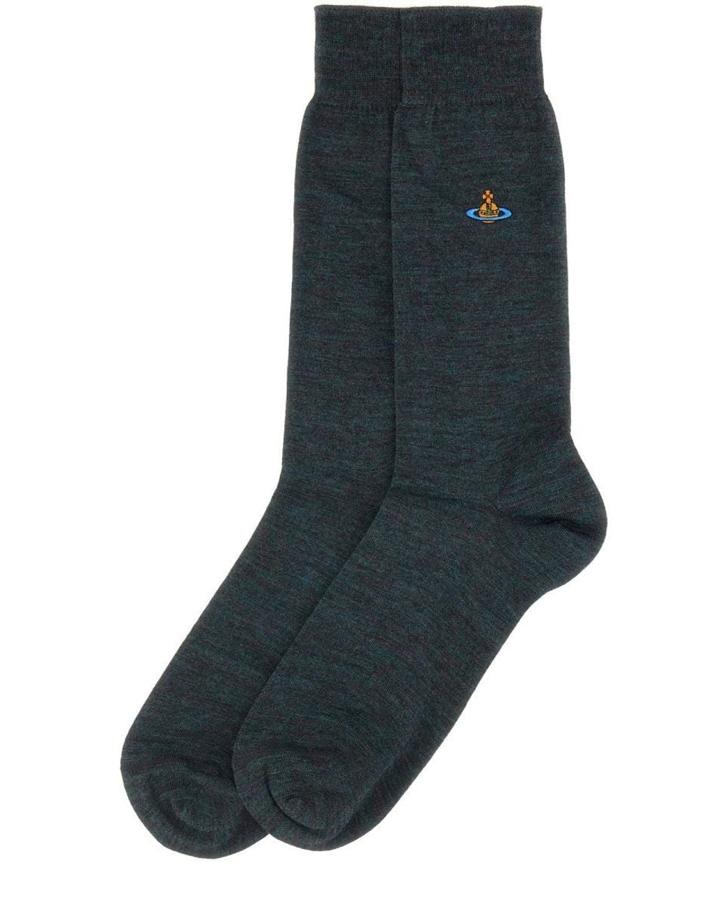 Vivienne Westwood Blue Socks With Logo