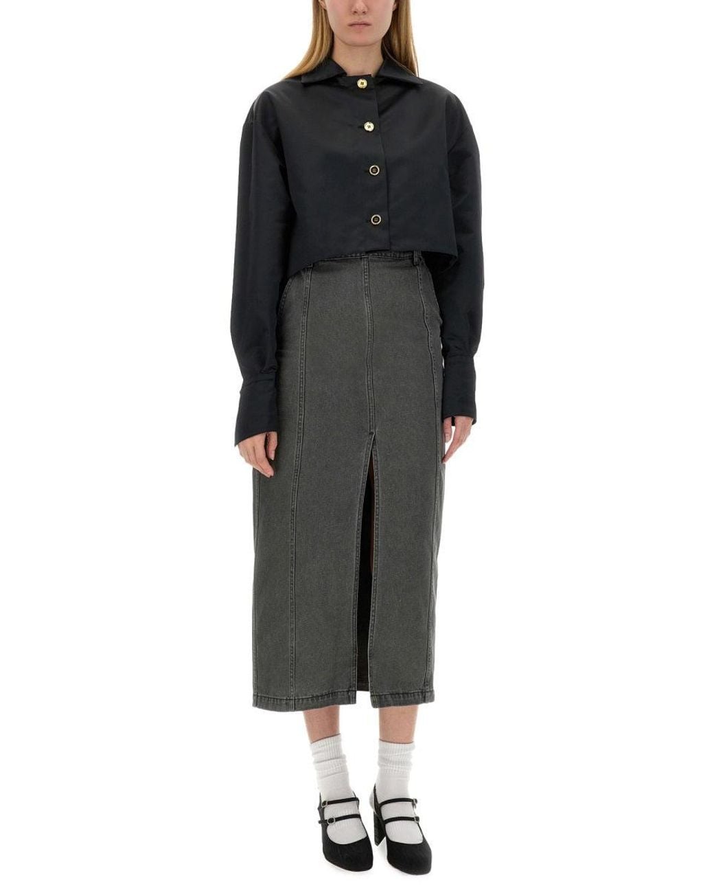 Patou Black Cropped Jacket