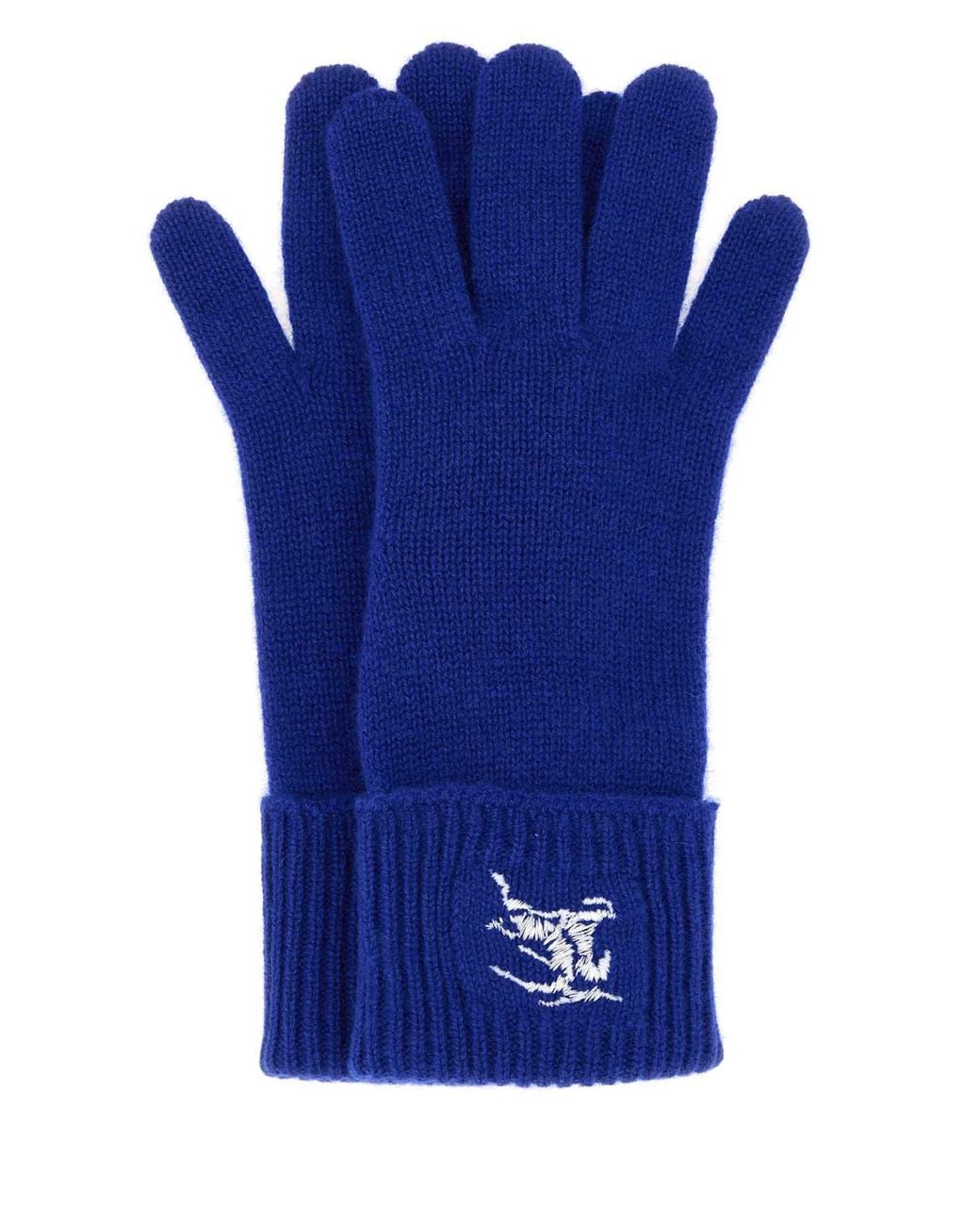 Burberry Blue Electric Cashmere Blend Gloves