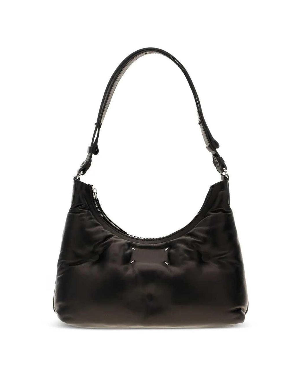 Maison Margiela Black Glam Slam Leather Shoulder Bag