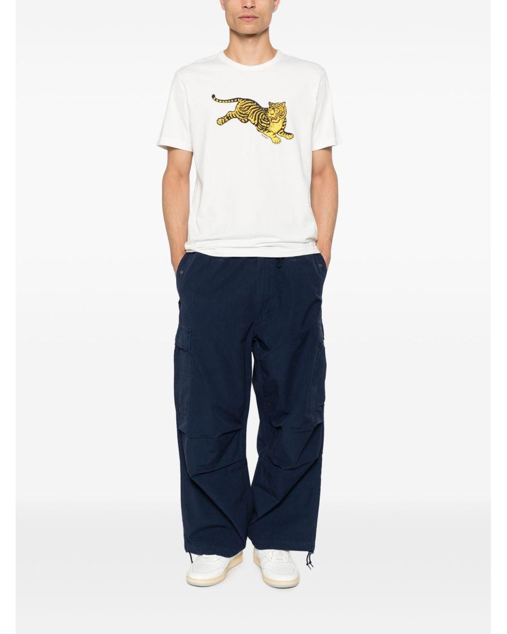 KENZO White Gots Cotton T Shirt