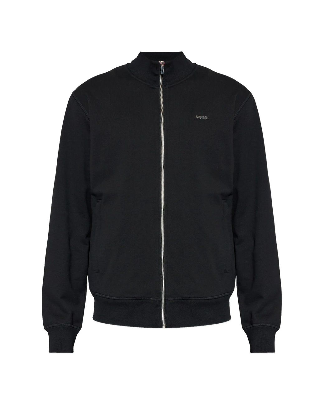DIESEL Black Zip-Up Sweatshirt for men