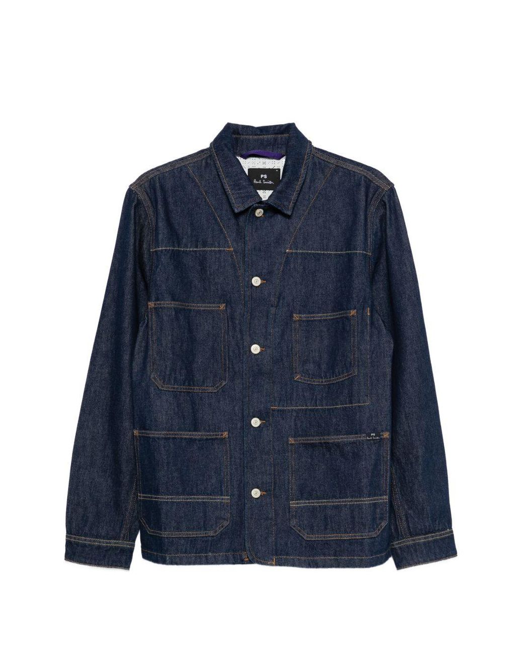 Paul Smith Blue Cotton Jacket