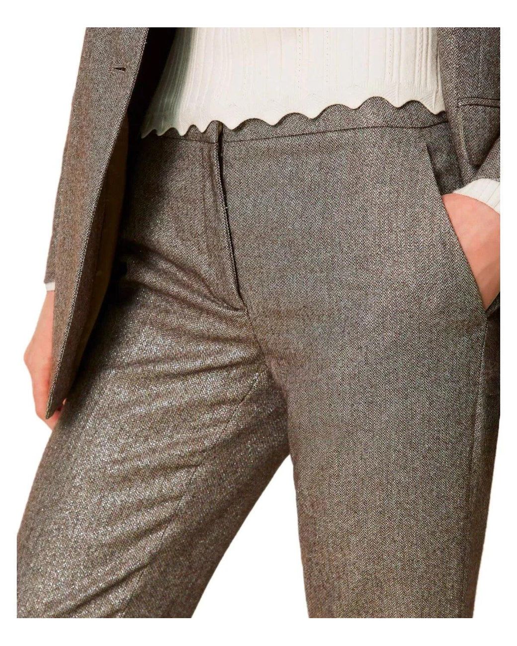 Twinset Gray Flare Pants