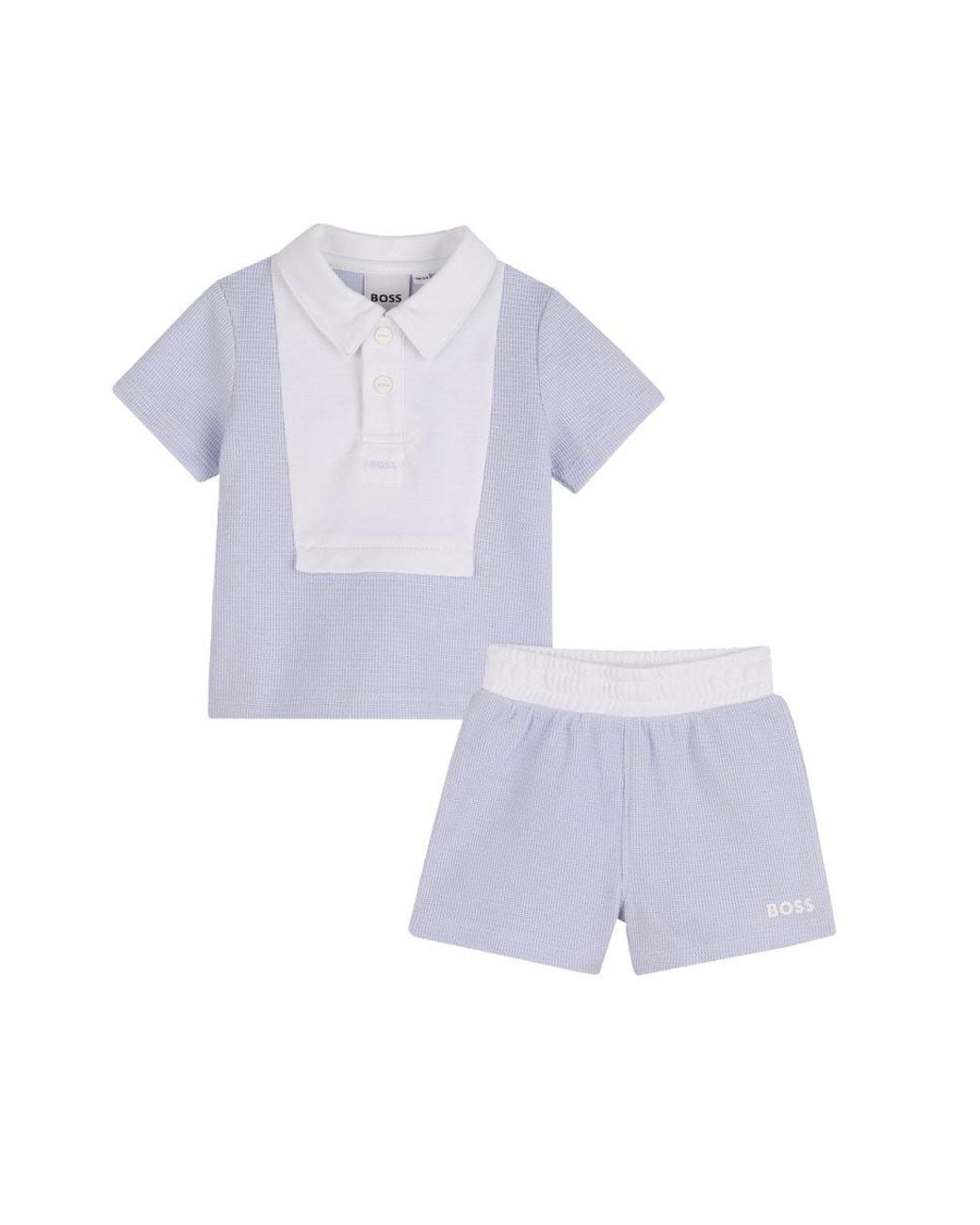 Boss White Set Polo+Short