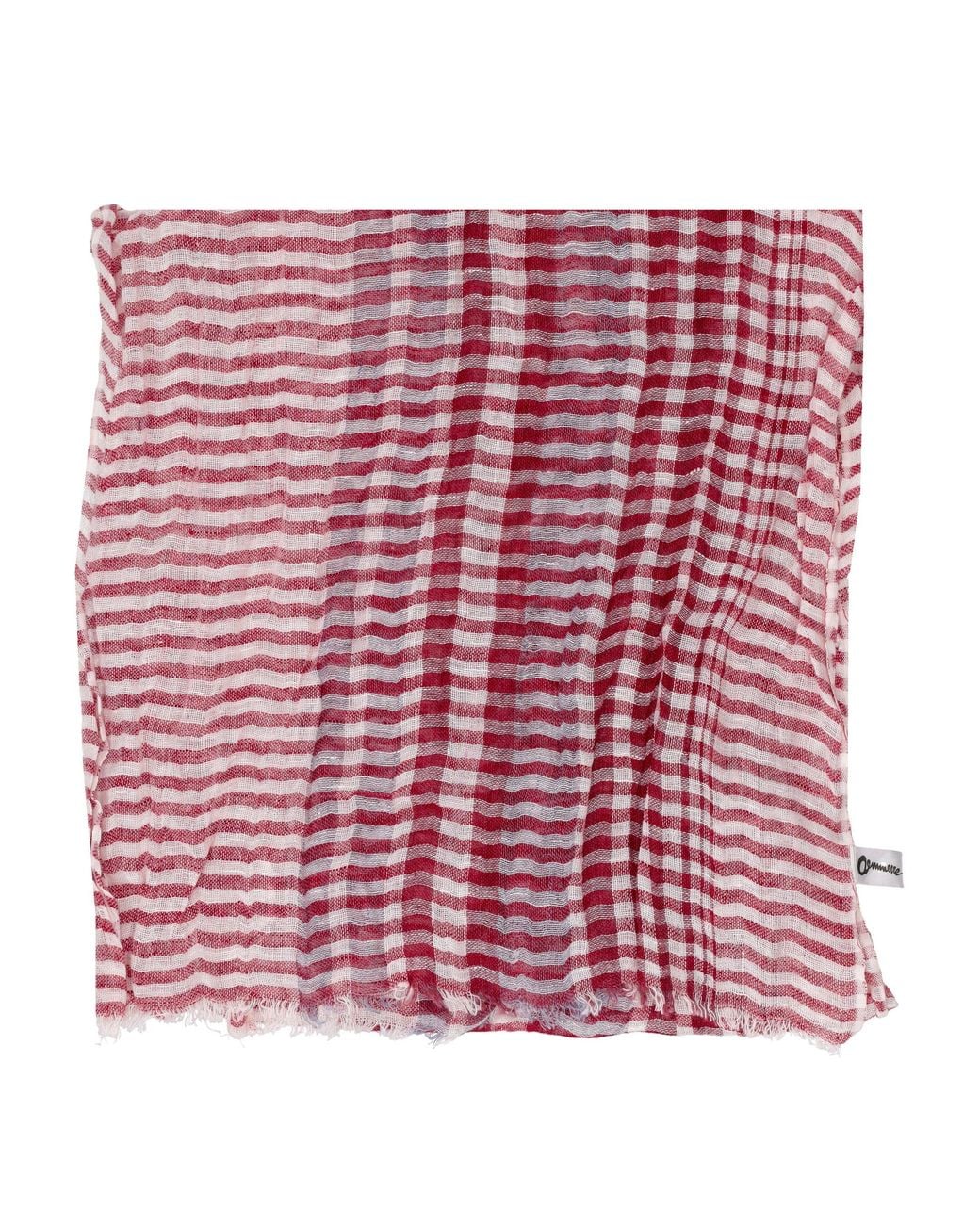 LA ROSE Red Stripes Scarves
